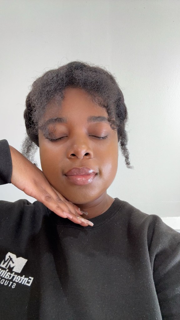 Tatayana Yomary wearing LYS Beauty Triple Fix Blurring Skin Tint Foundation Stick