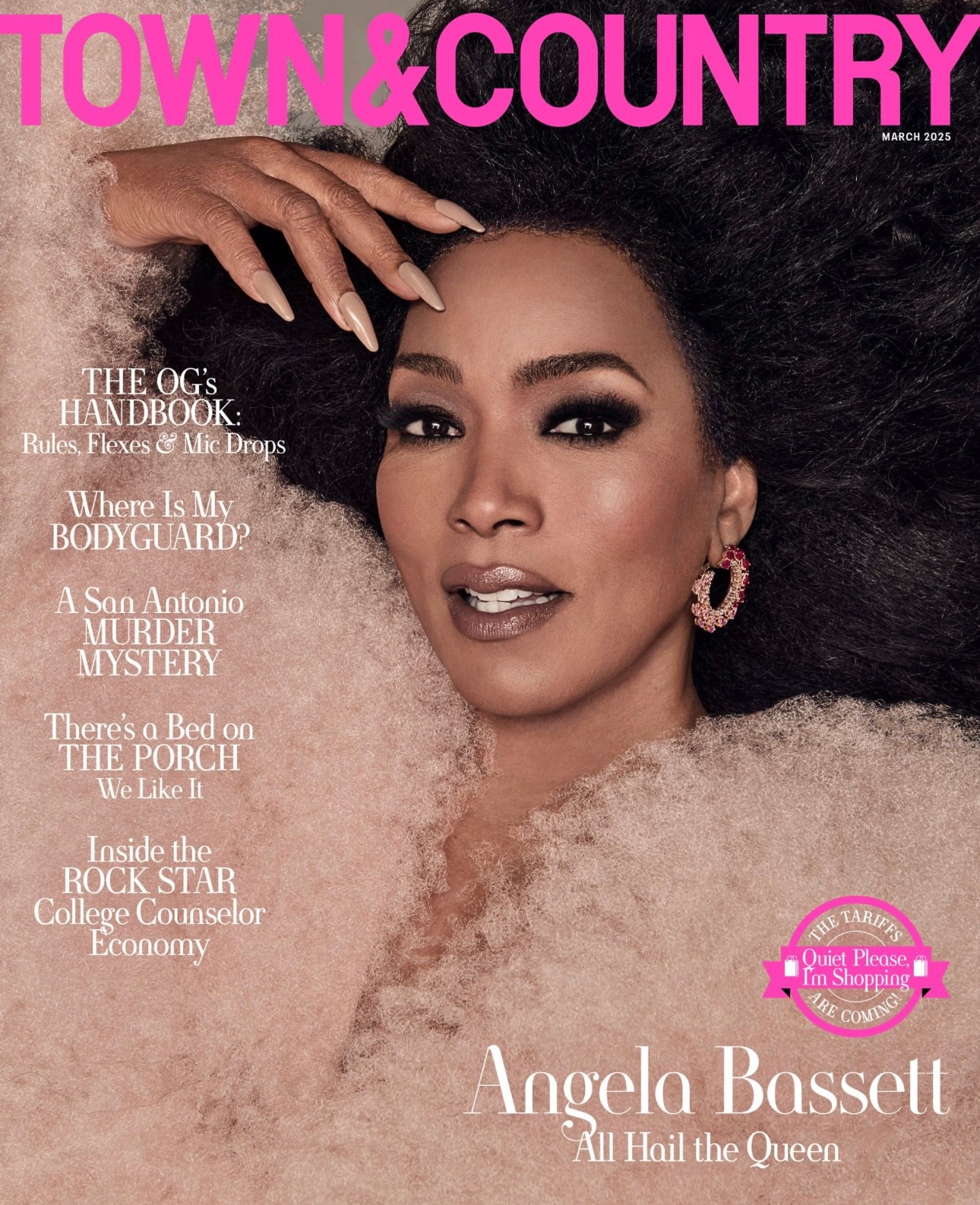 Angela Bassett Gives Icon On The Cover Of 'Town & Country' Magazine
