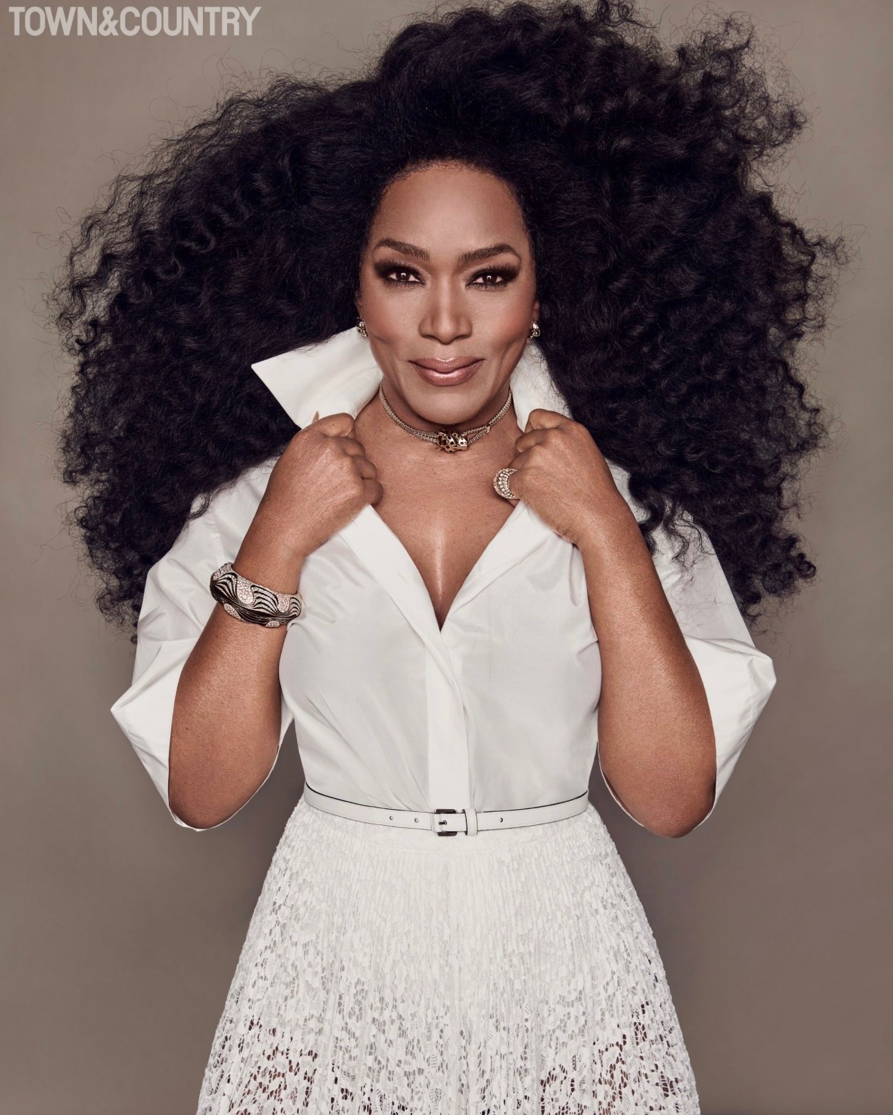 Angela Bassett Gives Icon On The Cover Of 'Town & Country' Magazine