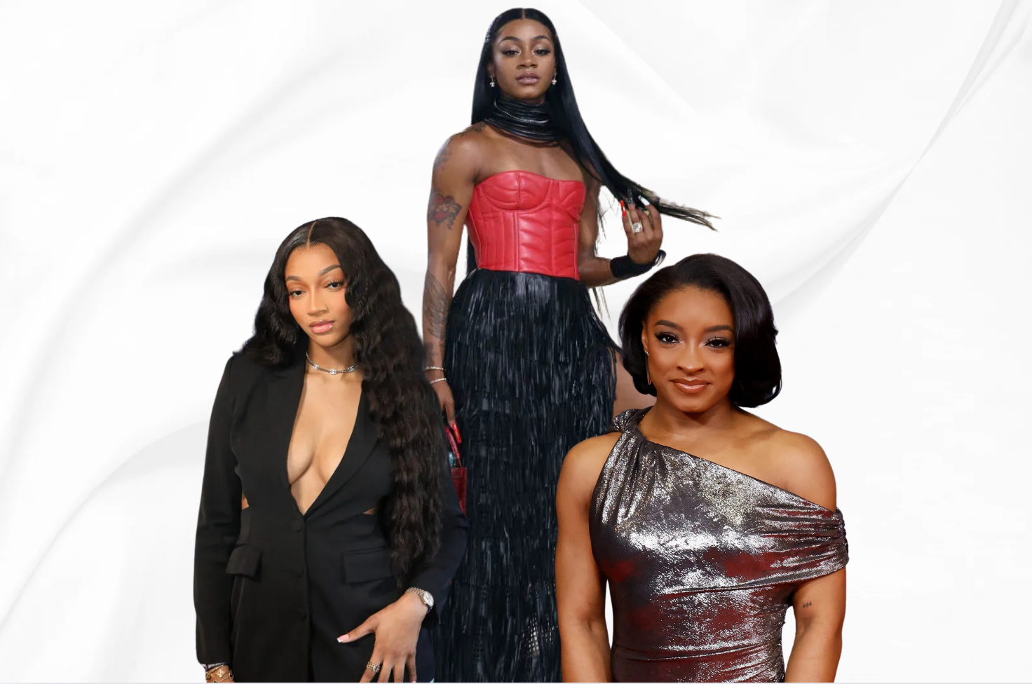 Sha'Carri Richardson, Simone Biles, Angel Reese