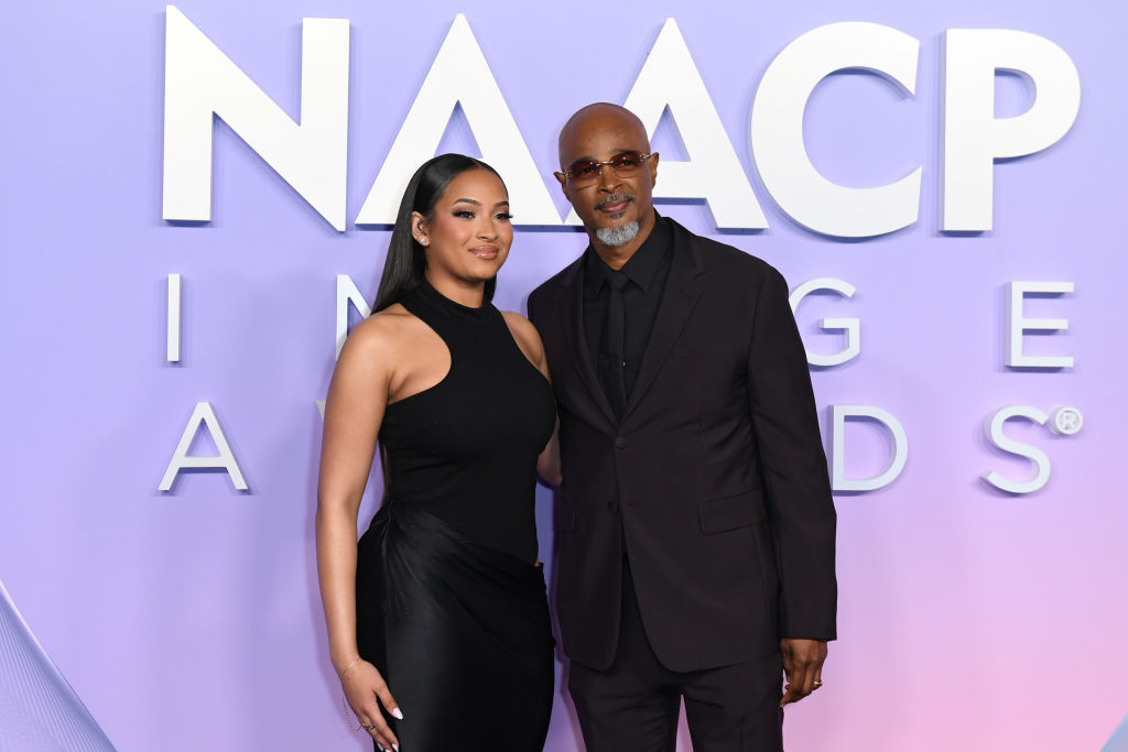 Damon showcased his sexy beard at the 56th NAACP Image Awards