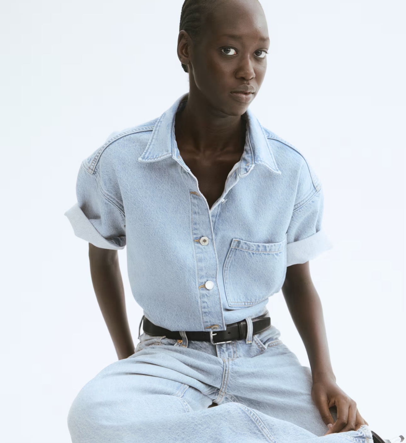 Oversized Denim Shirt