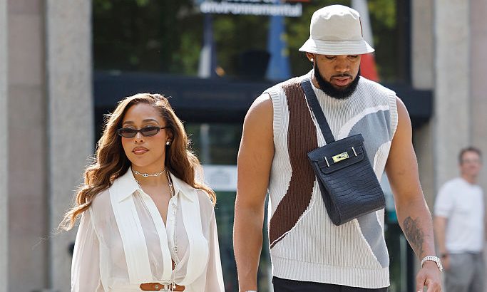 jordyn woods hermes paris fashion week karl anthony towns Street Style - Paris Fashion Week - Menswear Spring/Summer 2026 - Day Five