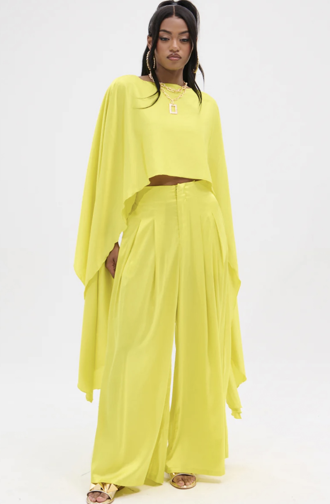 Wide Leg Pant Set