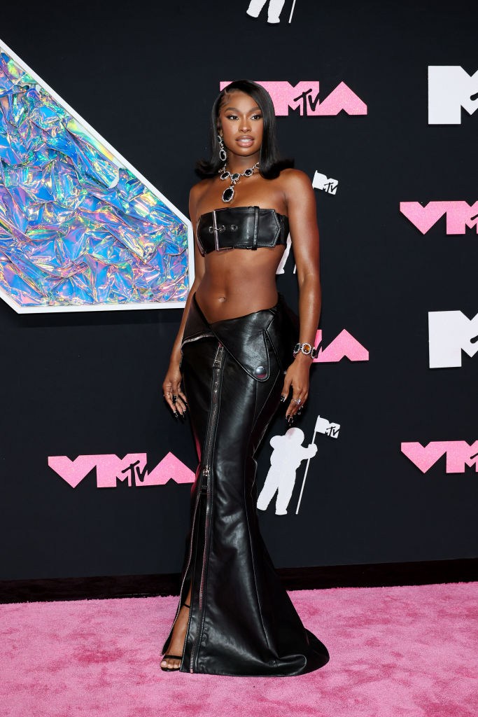 Coco Jones, 2023 - Biker-Chic in Moschino