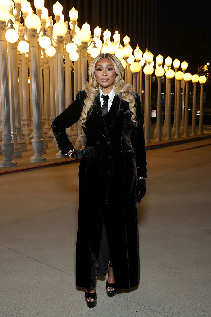 Cynthia Bailey In A Velvet Power Suit