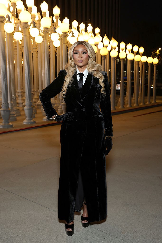 Cynthia Bailey In A Velvet Power Suit