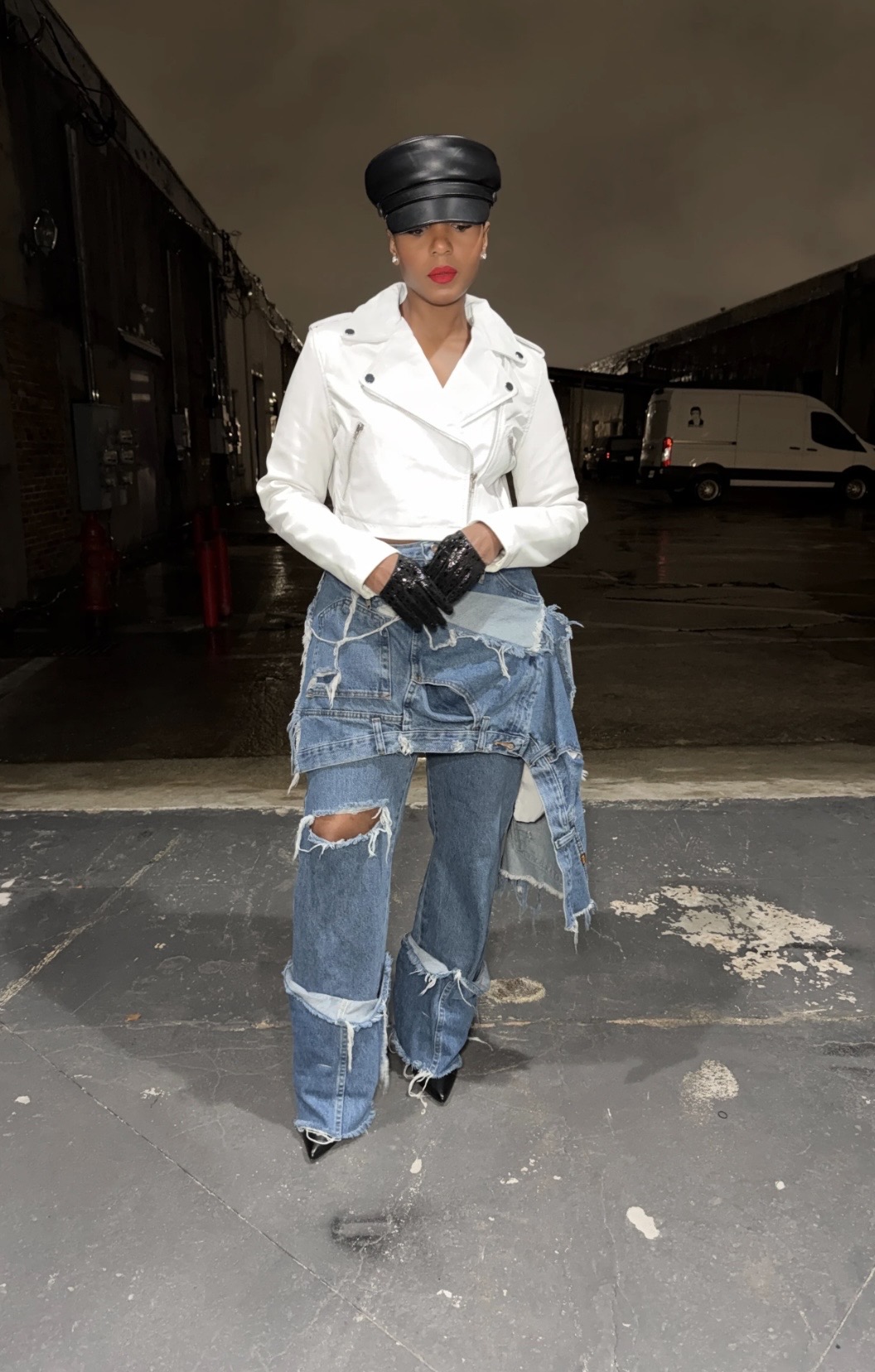 White Leather Jacket