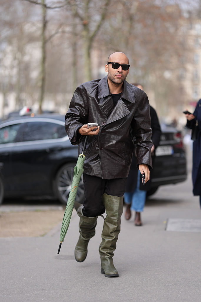 Leather Jacket & Statement Boots