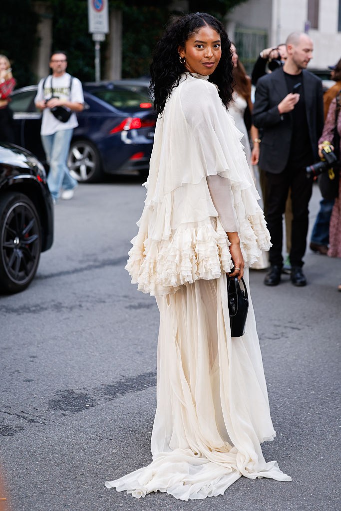 Natalia Diamante Bryant Street Style - Day 1 - Milan Fashion Week - Womenswear Spring/Summer 2026